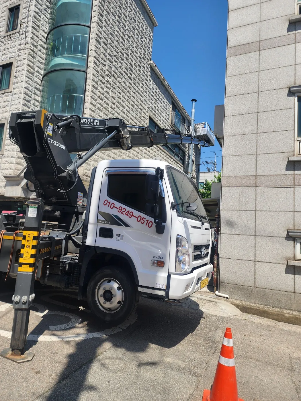 아산 스카이차 고소작업 현장 4