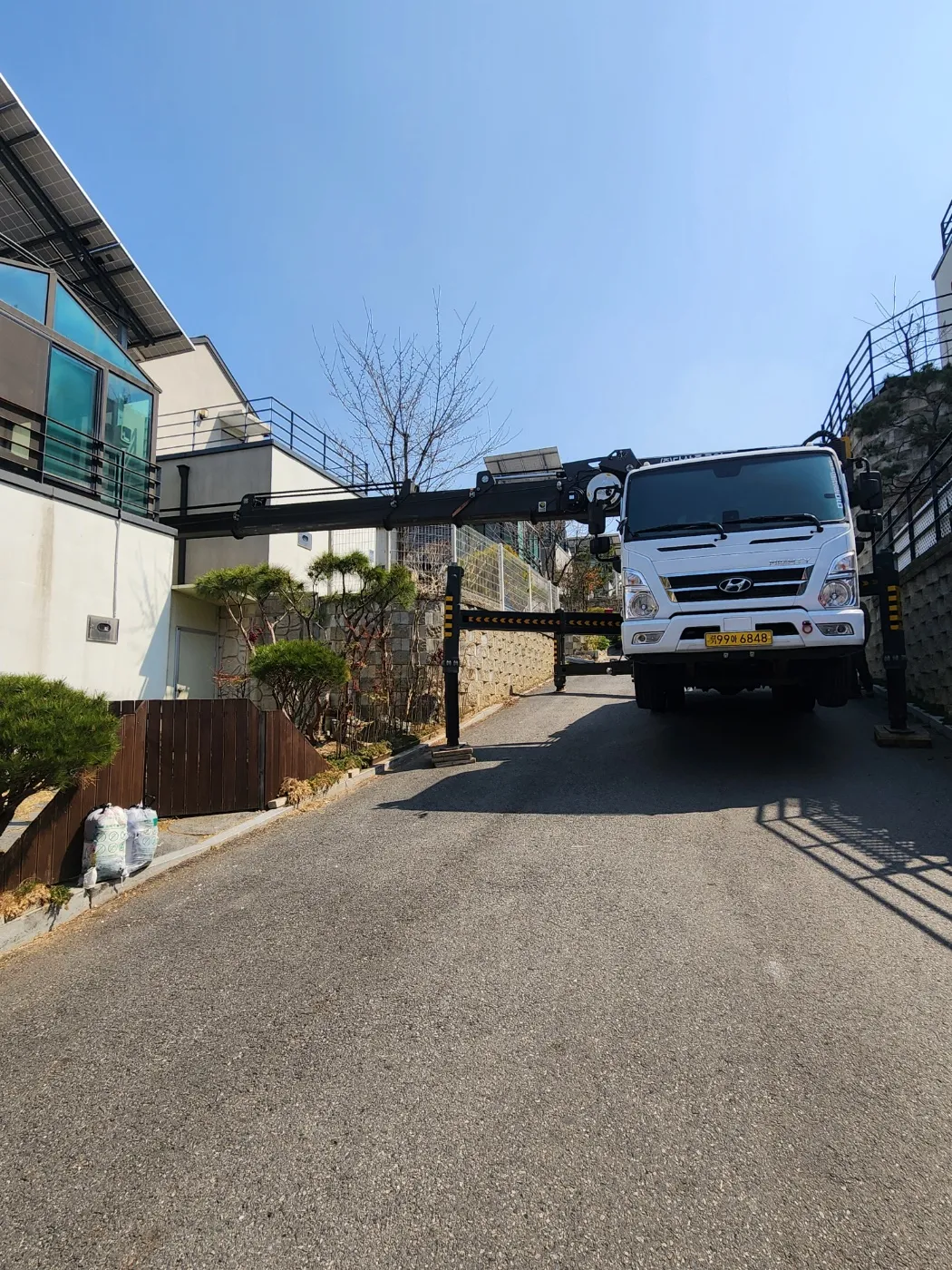 아산 스카이차 고소작업 현장 8